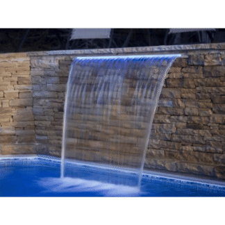 Cascada Laminar con LED para Piscinas
