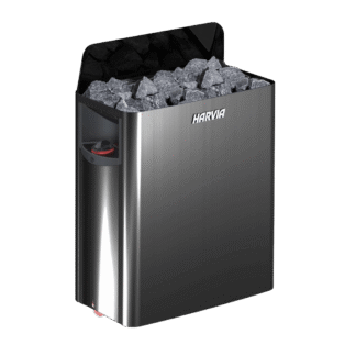 Estufa sauna Harvia Wall Black Steel 8 kW