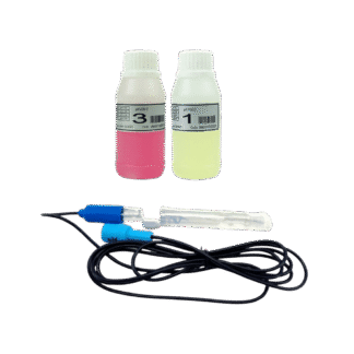 Sensor de pH con Soluciones de Calibración CTX