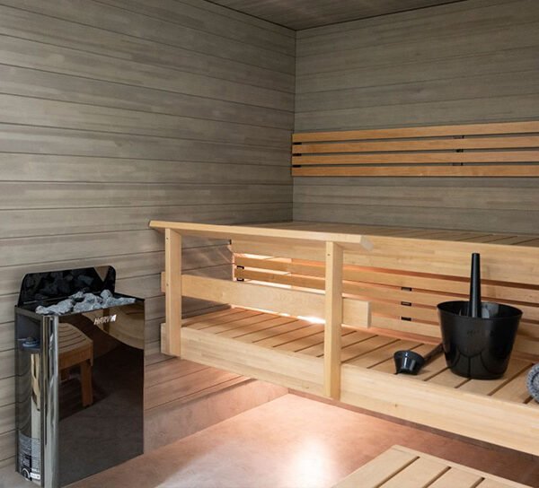 Estufa Harvia Wall Black Steel para Sauna