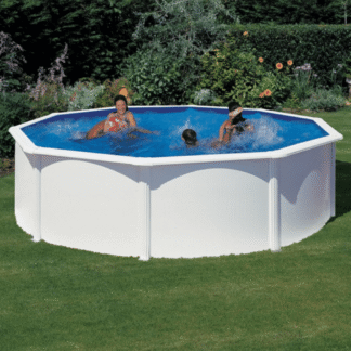 Piscina Gre Fidji Circular de Acero en Chapa Blanca 3 Piscina Gre Fidji Circular de Acero en Chapa Blanca