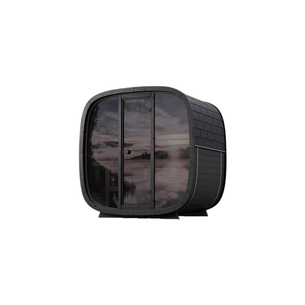 Sauna exterior panorámica