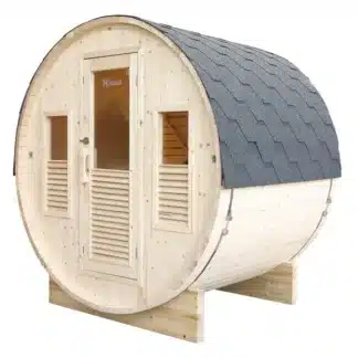Sauna exterior Gaïa Bella 3 plazas (pack completo)