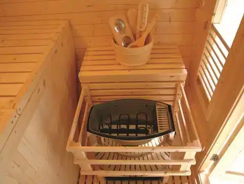 Sauna exterior Gaïa Bella 3 plazas (pack completo) 2 Sauna exterior Gaïa Bella 3 plazas (pack completo) - Imagen 2
