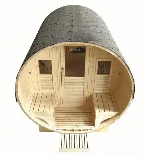 Sauna exterior Gaïa Luna 6 plazas (pack completo) 3 Sauna exterior Gaïa Luna 6 plazas (pack completo) - Imagen 3