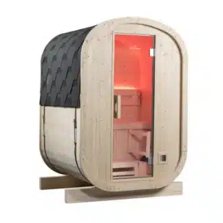 Sauna exterior Gaïa Urban 2 plazas (pack completo)