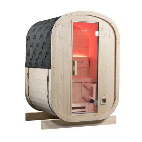 Sauna exterior Gaïa Urban 2 plazas (pack completo) 1 sauna-exterior-gaia-urban