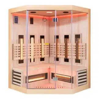 Sauna infrarrojos SENSE Dual Healthy 2 plazas angular