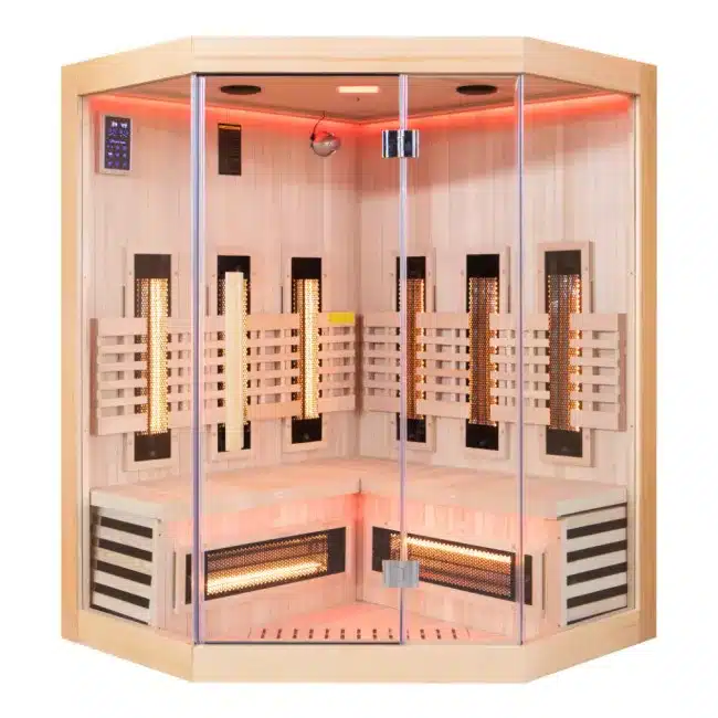Sauna infrarrojos SENSE Dual Healthy 2 plazas angular 1 Sauna infrarrojos SENSE Dual Healthy 2 plazas angular