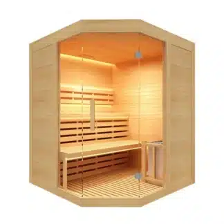 Sauna tradicional Vapor SENSE 3 plazas angular